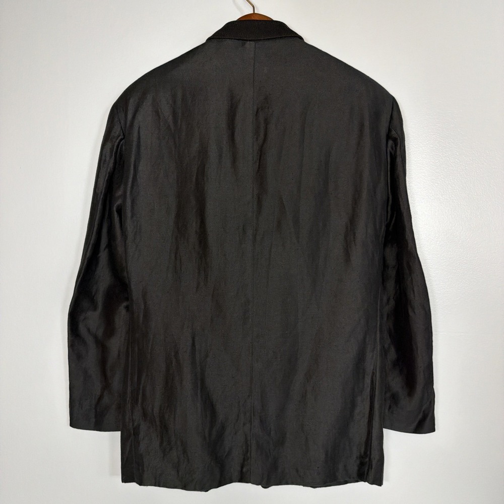 Archival 80-90 Marithe Francois Girbaud Momento Due Slub Jacket Linen Blend IT50 - Picture 3 of 16